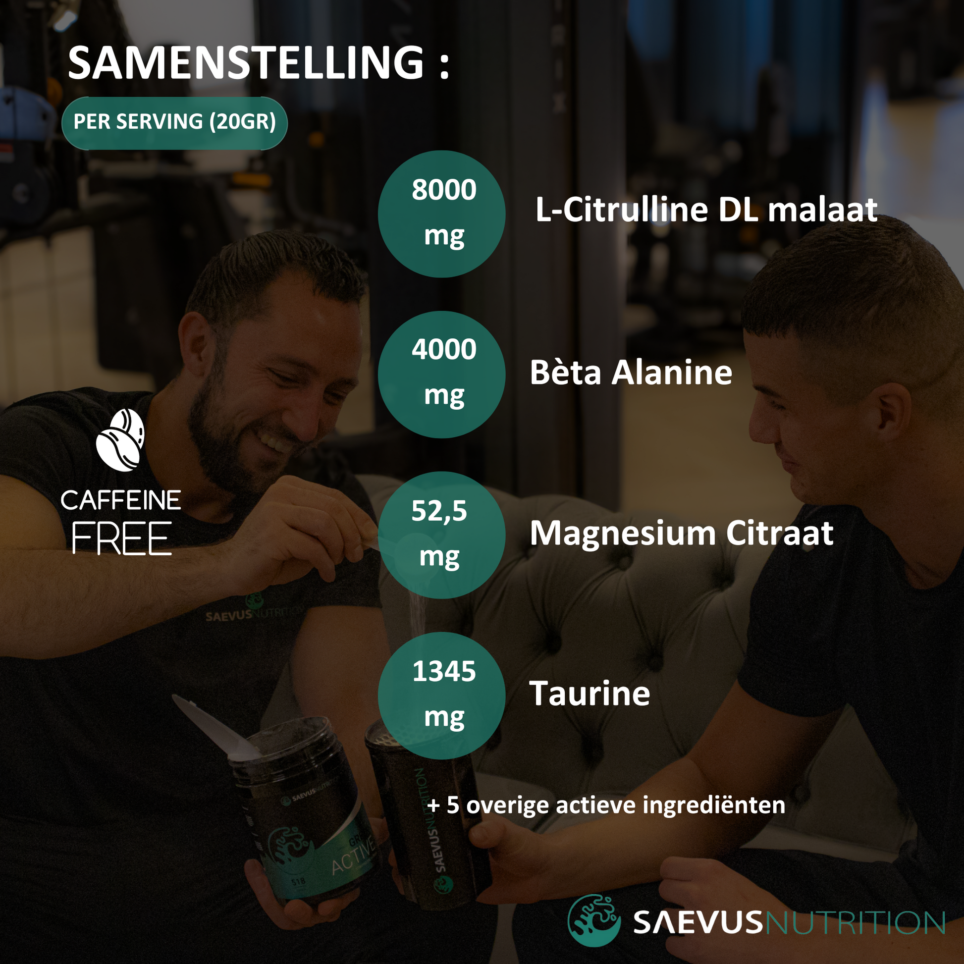 Samenstelling Green Active Pre Workout V2