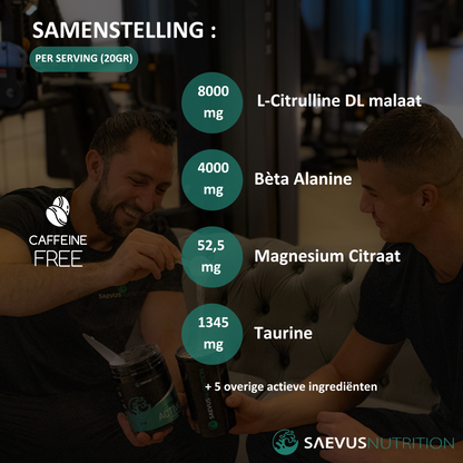 Samenstelling Green Active Pre Workout V2